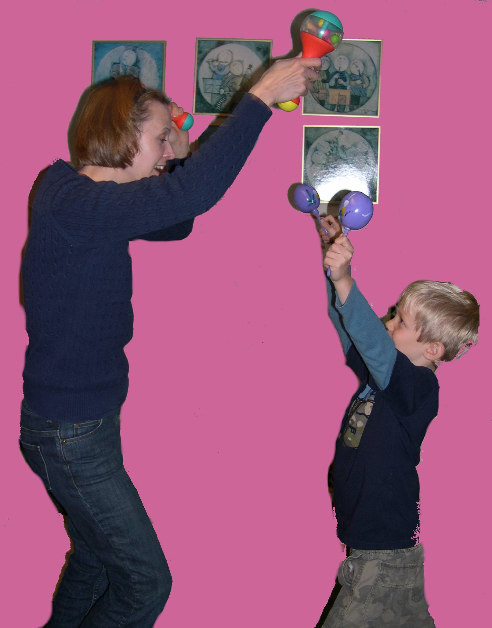 dancing with maracas